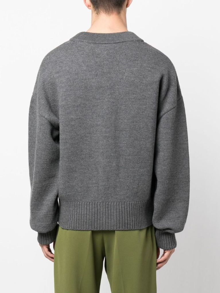 Grey Ami De Coeur Wool Cardigan