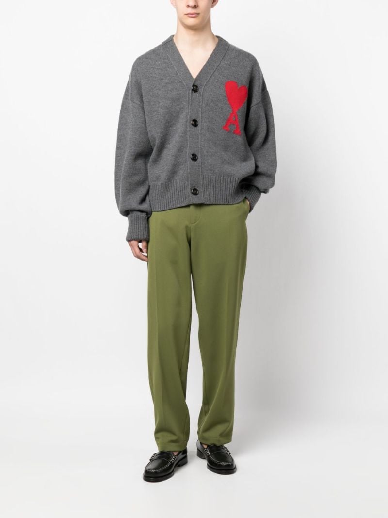 Grey Ami De Coeur Wool Cardigan