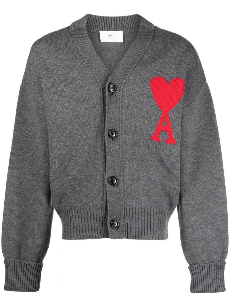 Grey Ami De Coeur Wool Cardigan