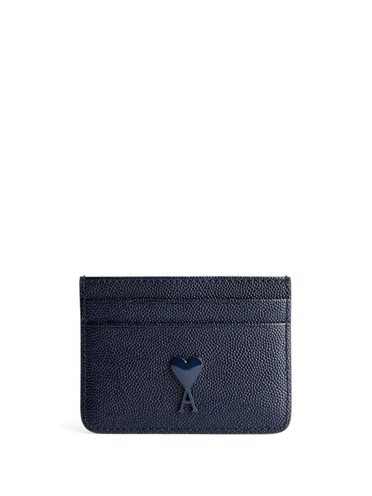 Blue Ami De Coeur Leather Cardholder