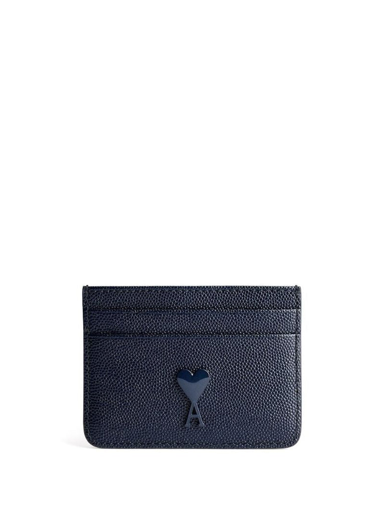 Blue Ami De Coeur Leather Cardholder