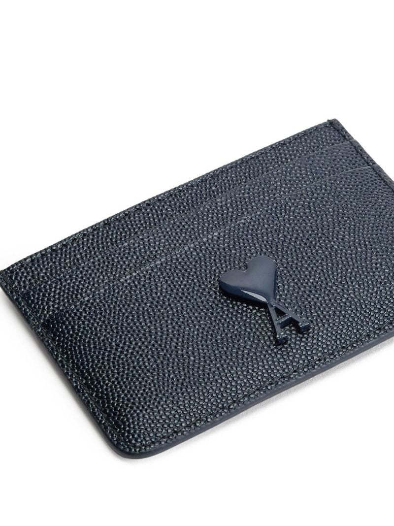 Blue Ami De Coeur Leather Cardholder