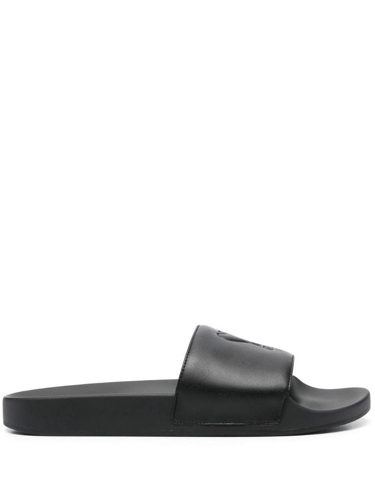Black Ami De Coeur Slides