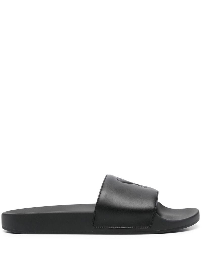 Black Ami De Coeur Slides