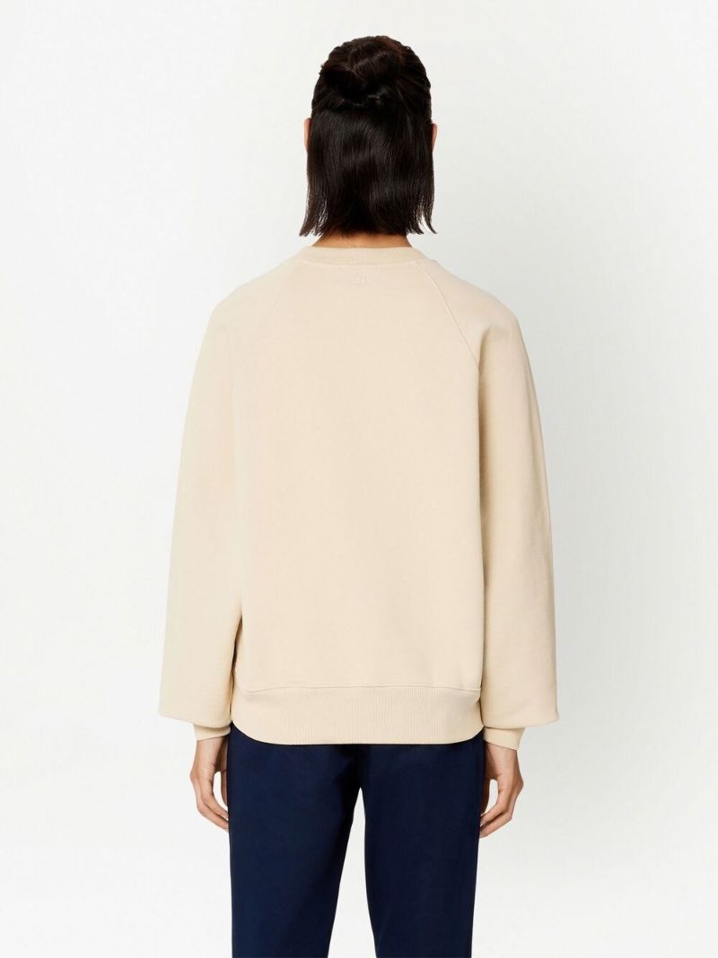 Neutral Ami De Coeur Organic Cotton Sweatshirt
