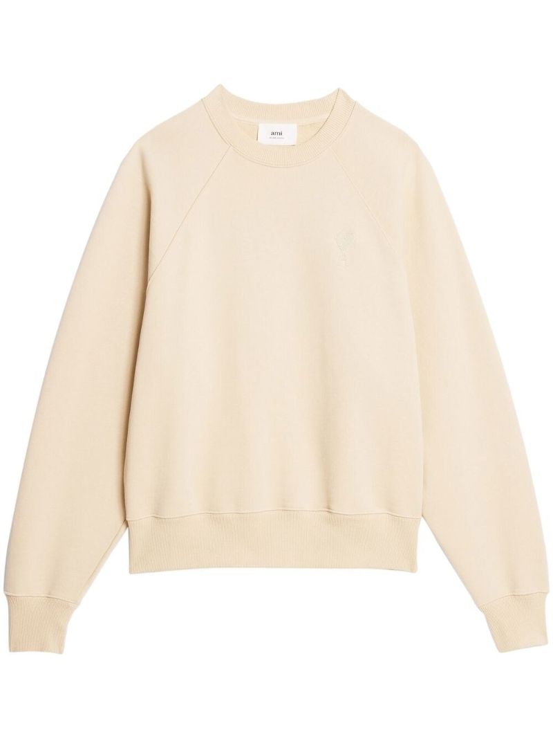 Neutral Ami De Coeur Organic Cotton Sweatshirt