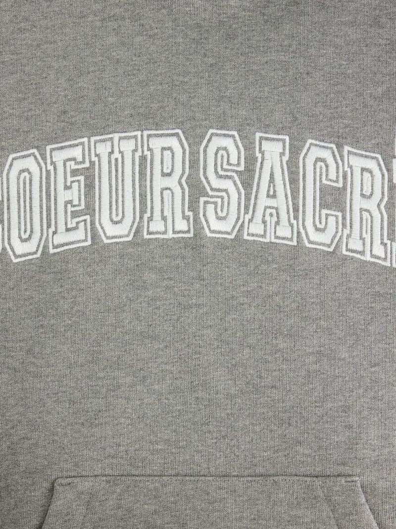 Grey Coeur SacrÃ_x0083_Â© Organic-cotton Hoodie
