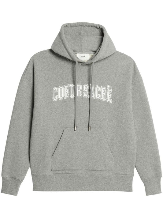 Grey Coeur SacrÃ_x0083_Â© Organic-cotton Hoodie