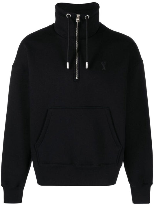 Black Ami De Coeur Half Zip Sweatshirt