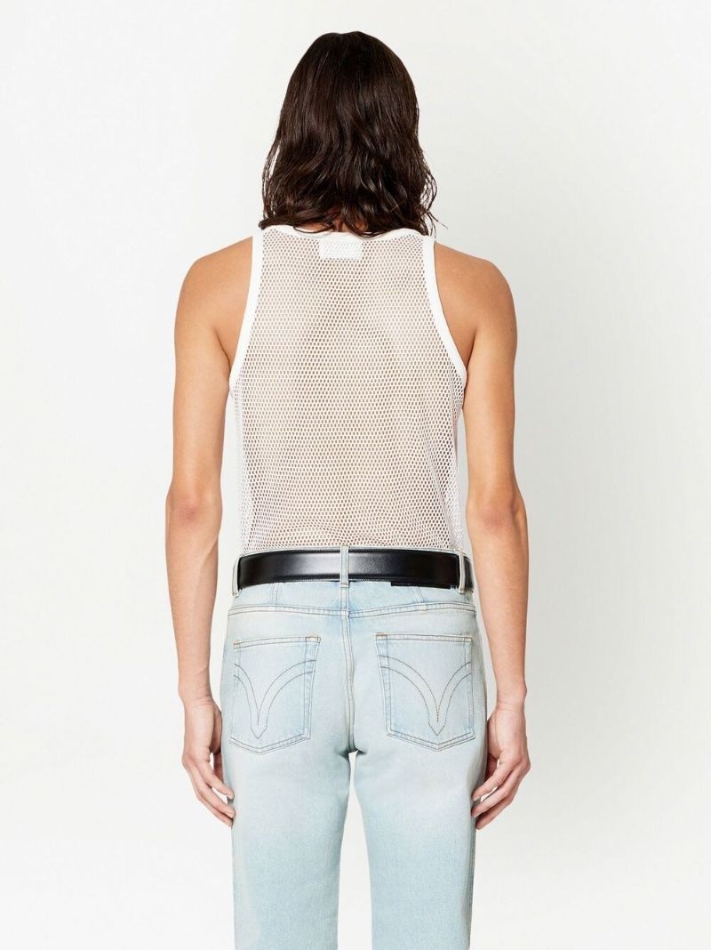 White Sleeveless Top