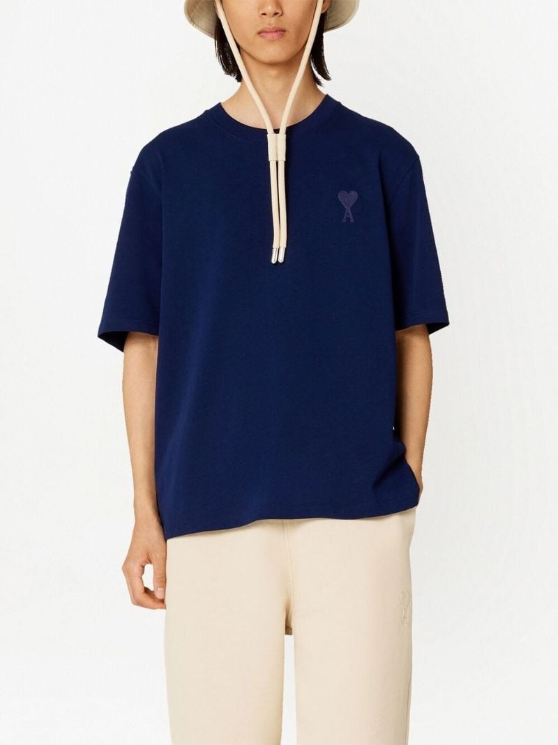 Navy Ami De Coeur Short-sleeve T-shirt