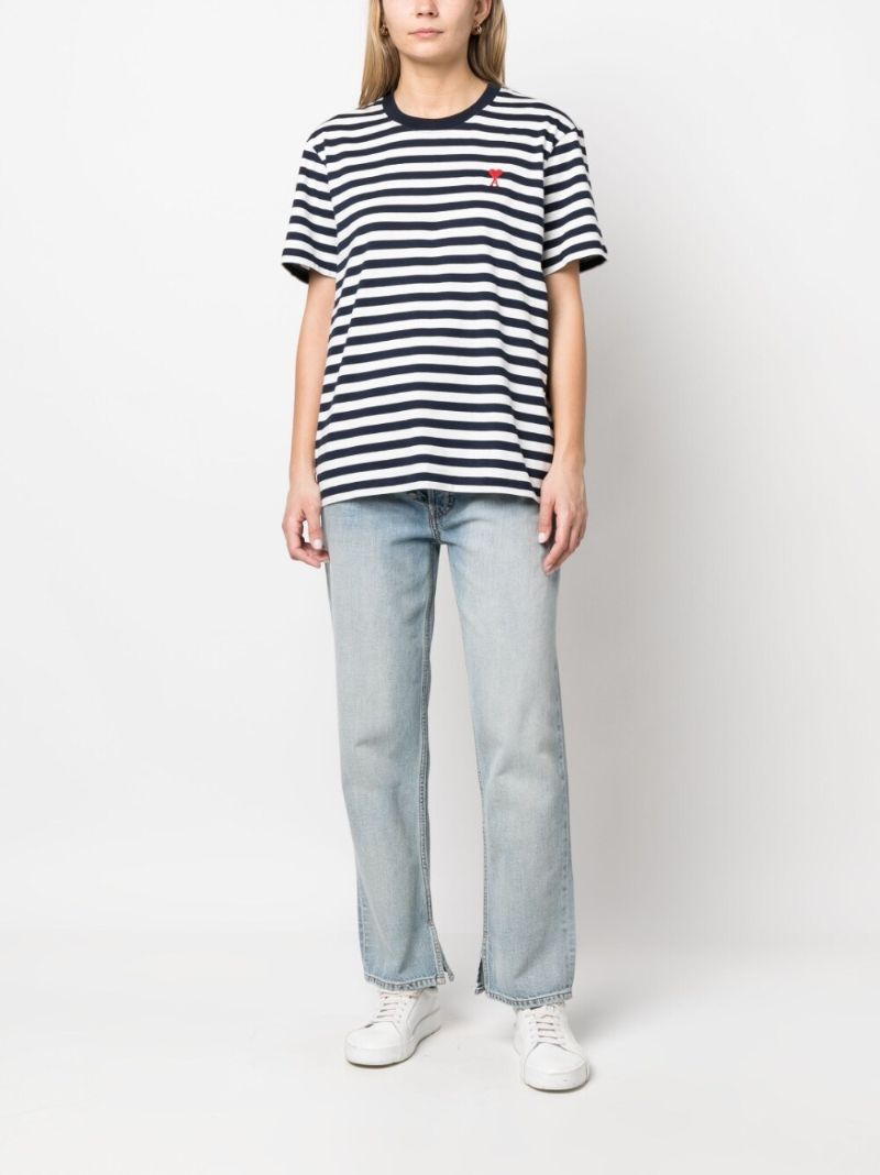 Blue and White Ami De Coeur T-shirt