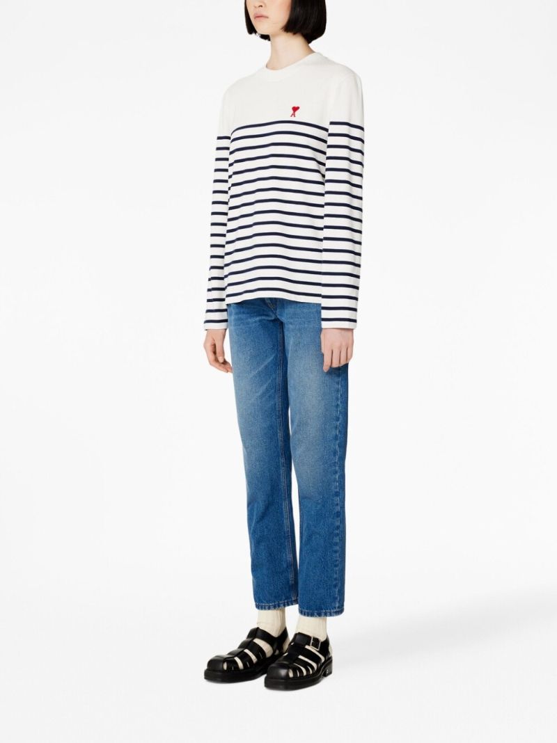 Blue Ami De Coeur Breton Stripe T-shirt