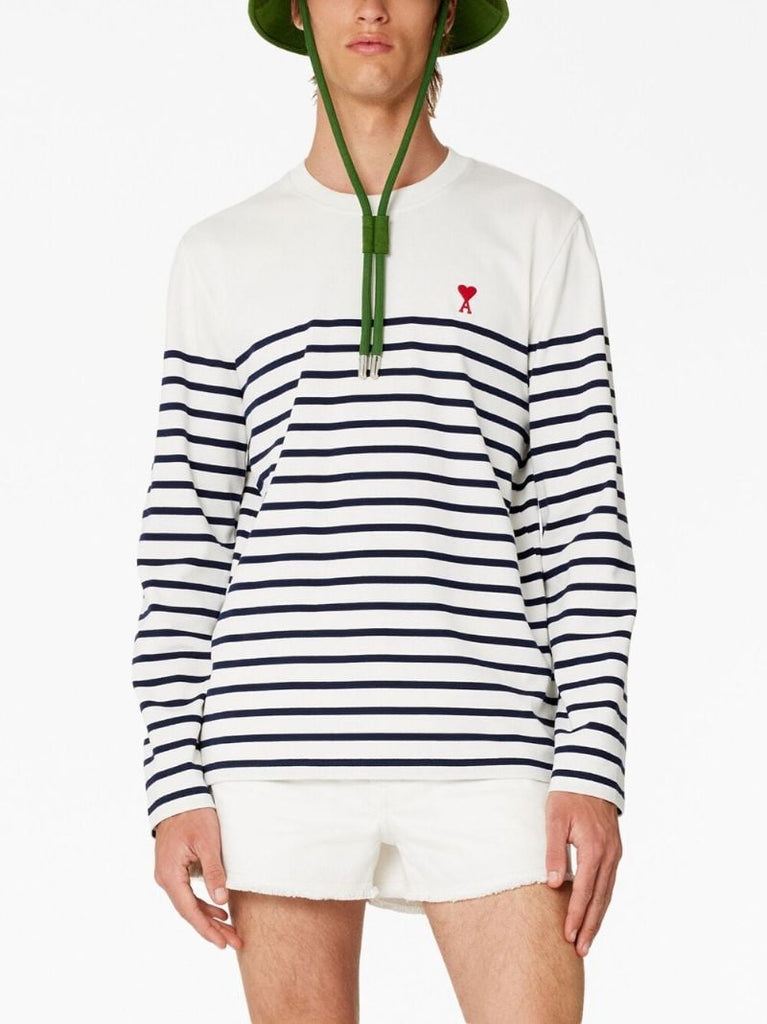 Blue Ami De Coeur Breton Stripe T-shirt
