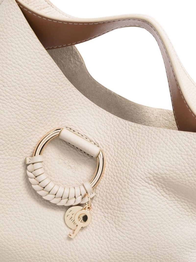 Neutral Joan Leather Shoulder Bag