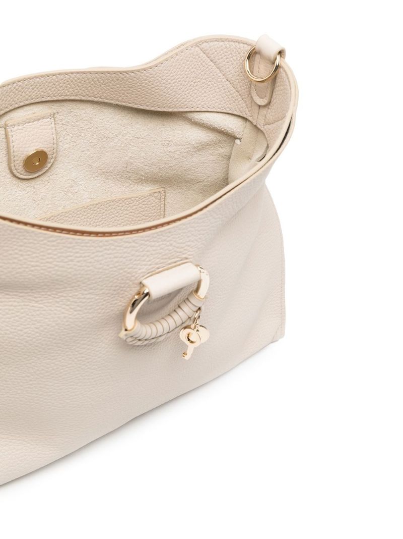 Neutral Joan Leather Shoulder Bag