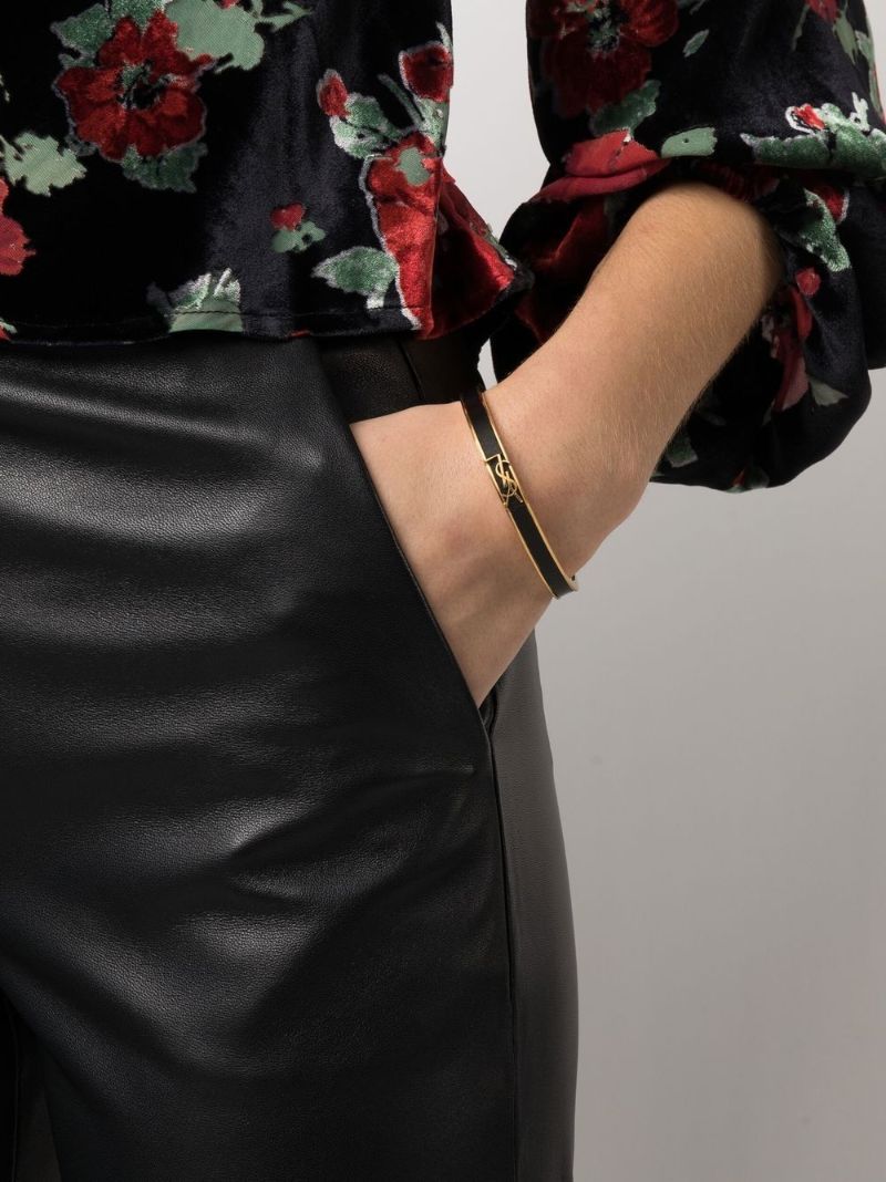 Black Opyum Logo Plaque Bangle