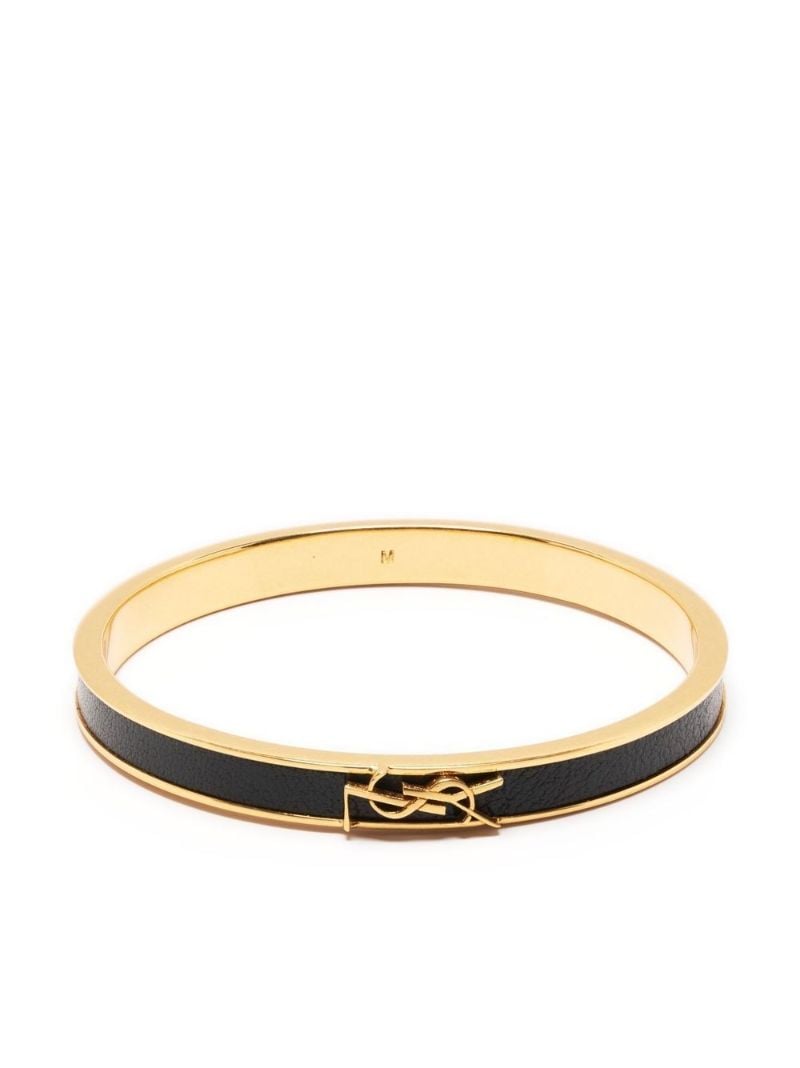 Black Opyum Logo Plaque Bangle