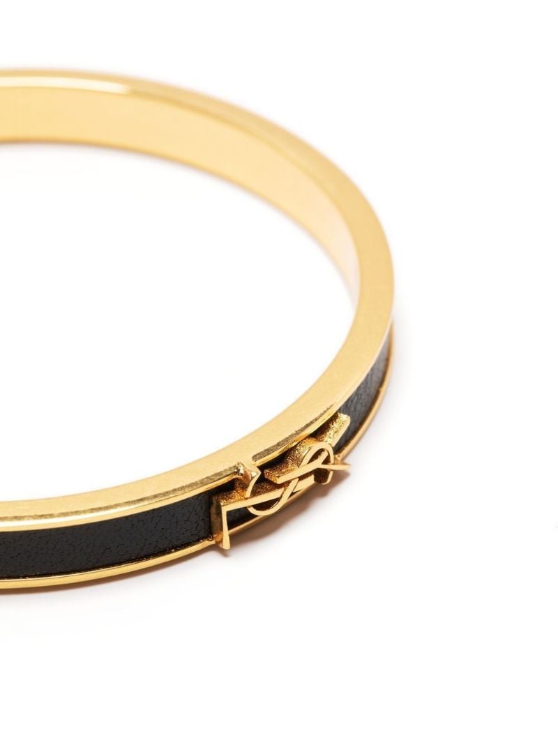 Black Opyum Logo Plaque Bangle