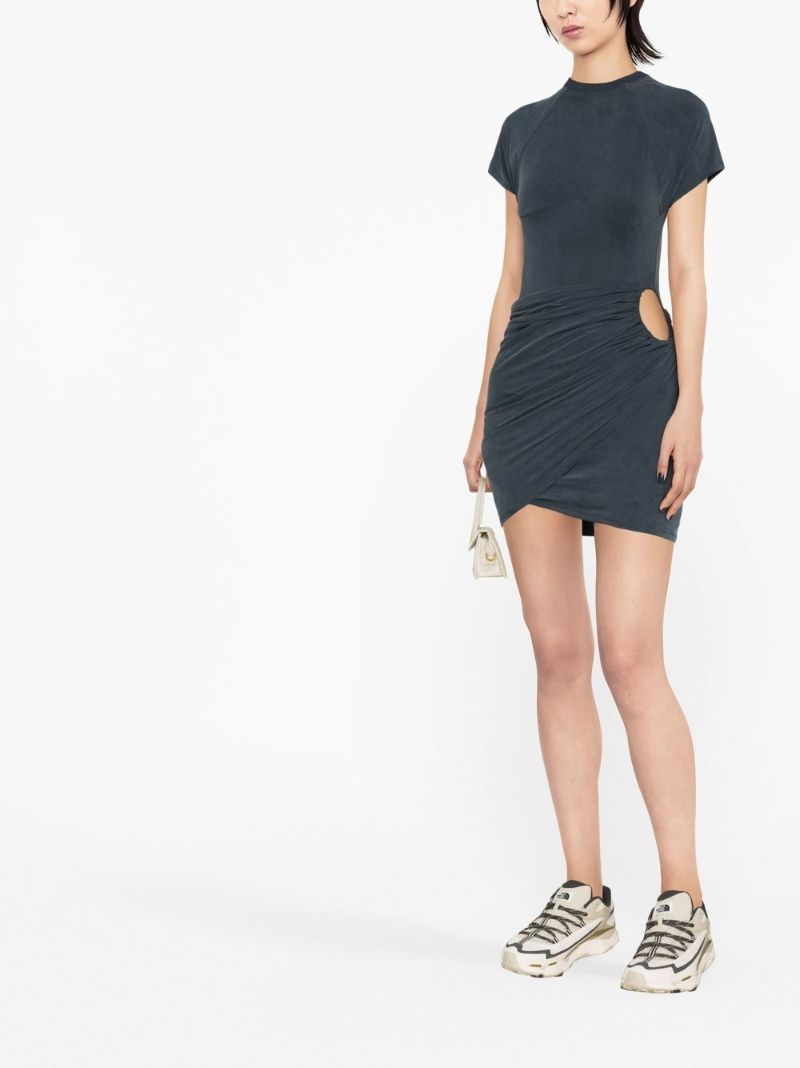 Blue La Robe Espelho Court Cut-out Dress
