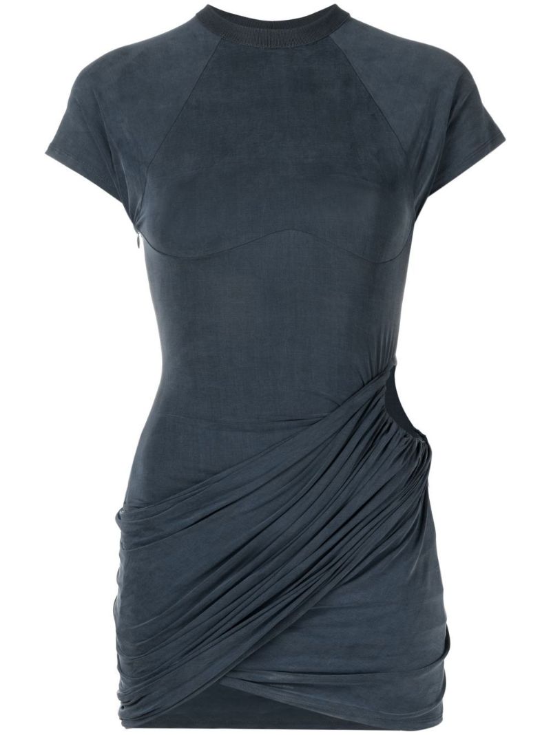 Blue La Robe Espelho Court Cut-out Dress