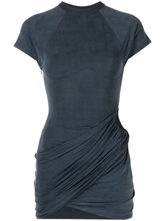 Blue La Robe Espelho Court Cut-out Dress