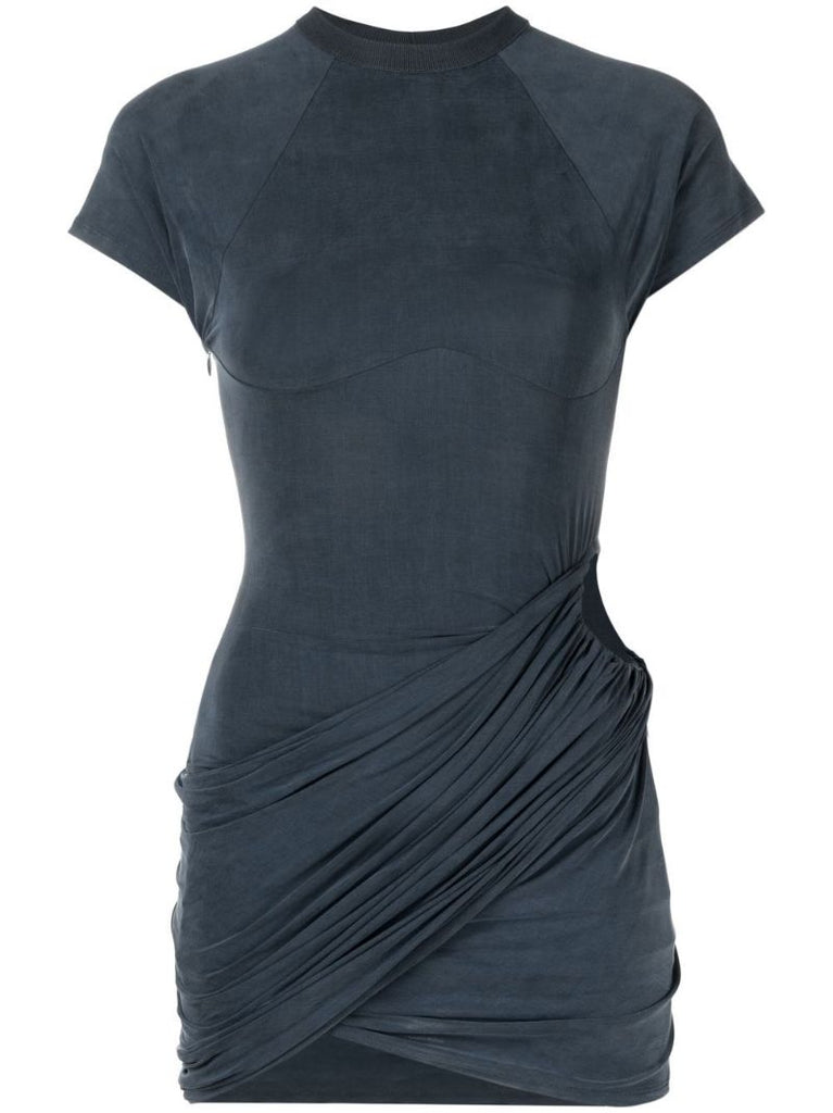 Blue La Robe Espelho Court Cut-out Dress