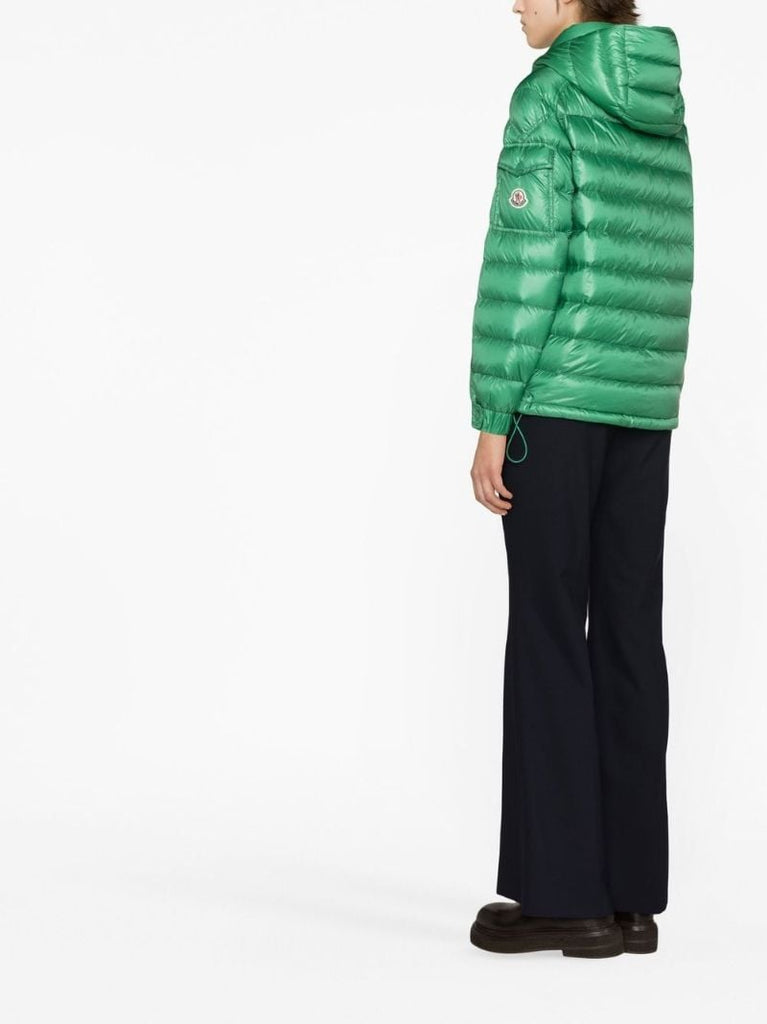 Green Dalles Hooded Puffer Jacket