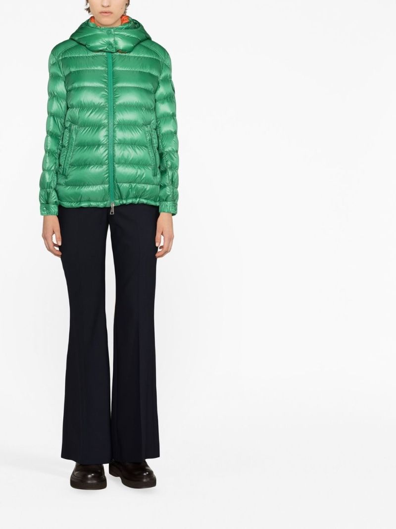 Green Dalles Hooded Puffer Jacket