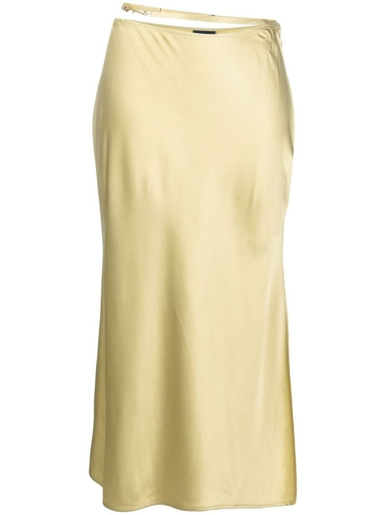 Green La Jupe Notte Midi Skirt