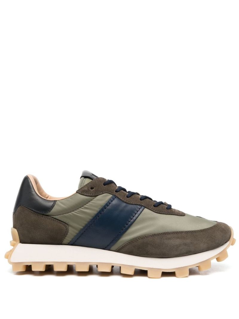 Green 1t Panelled Low-top Sneakers