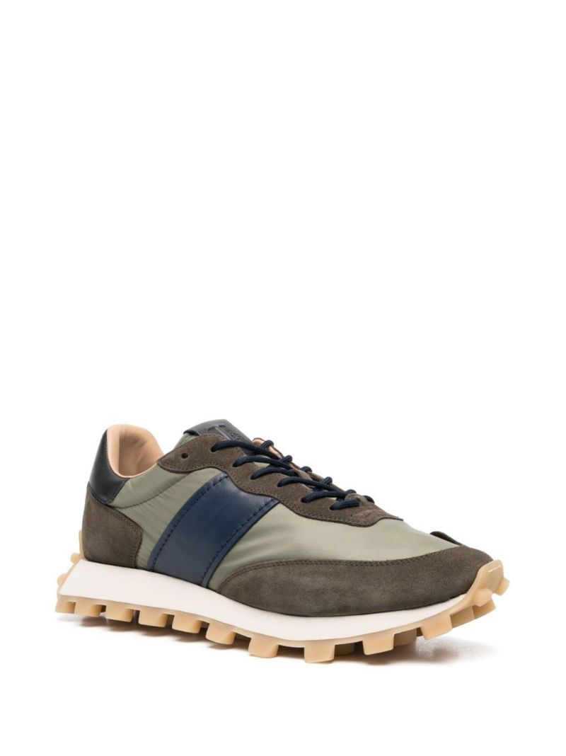 Green 1t Panelled Low-top Sneakers