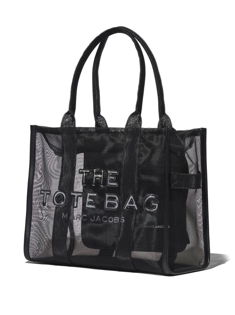 Black Large the Mesh Tote Bag
