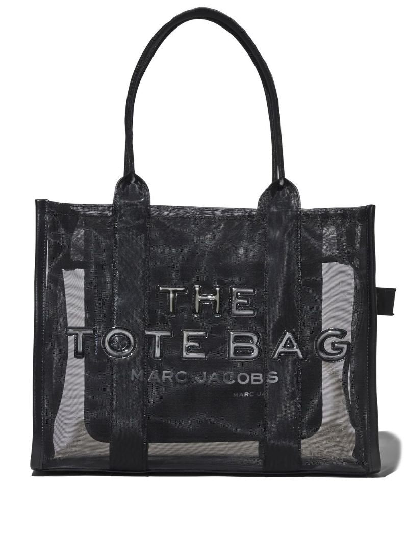 Black Large the Mesh Tote Bag