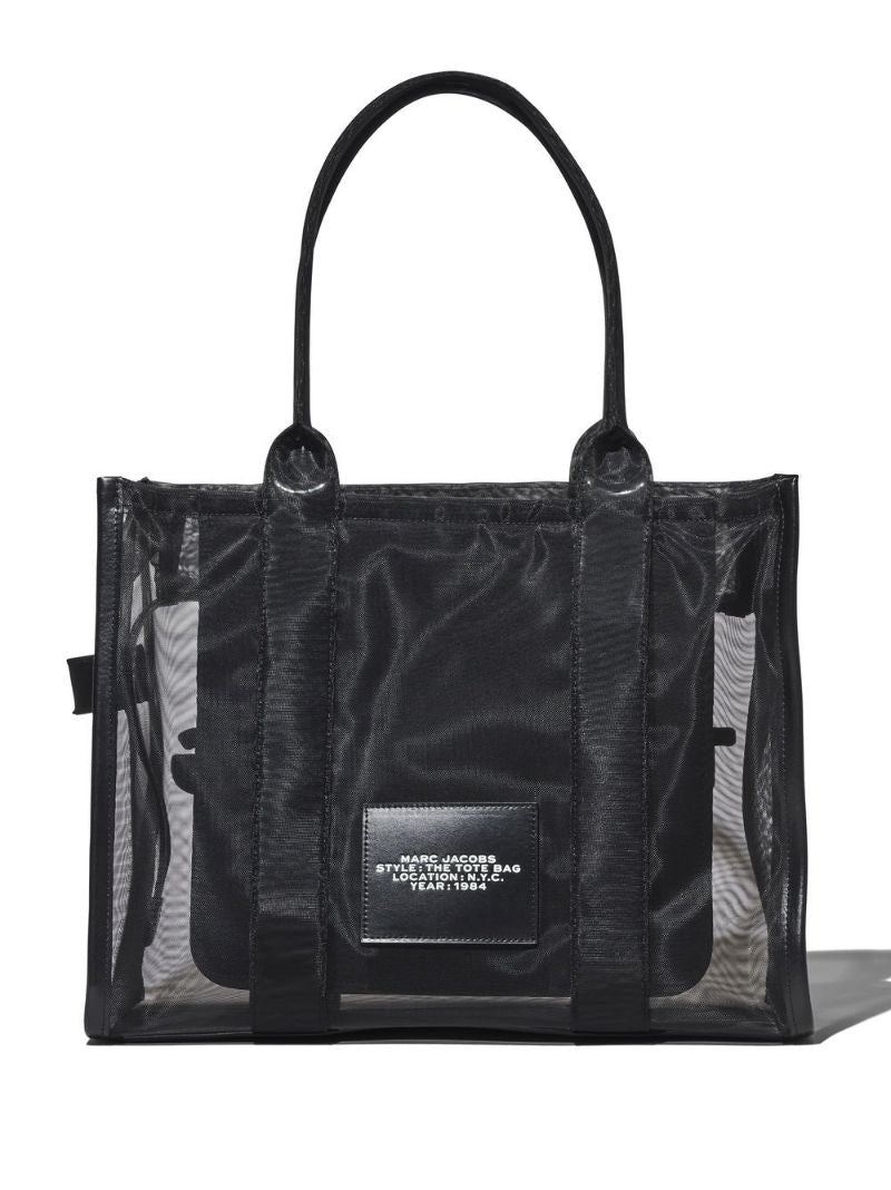 Black Large the Mesh Tote Bag