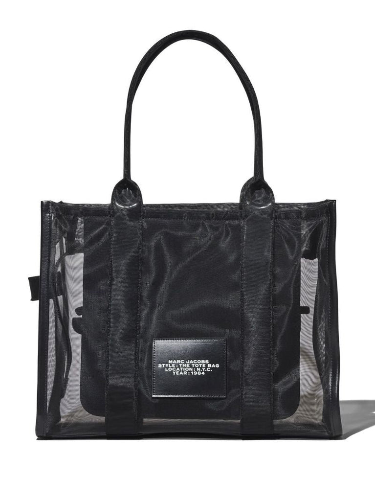 Black Large the Mesh Tote Bag