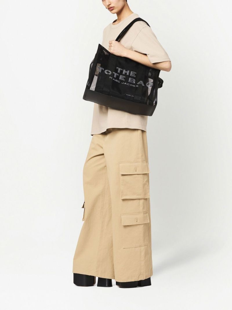 Black Large the Mesh Tote Bag