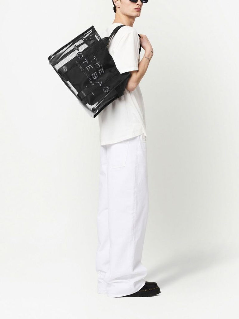 Black Large the Mesh Tote Bag