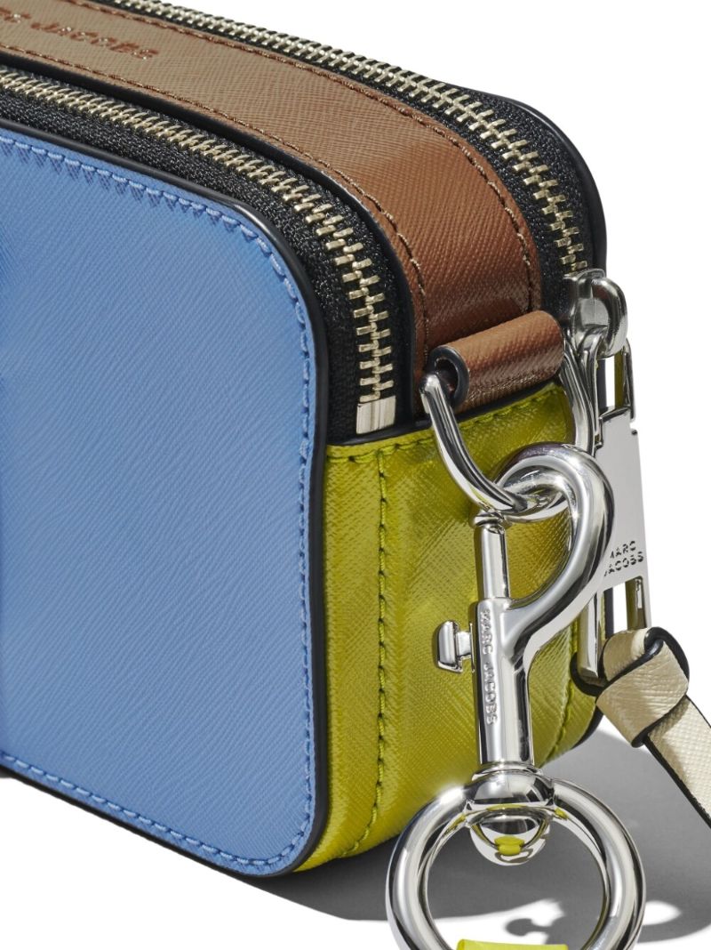 Blue Snapshot Leather Cross Body Bag