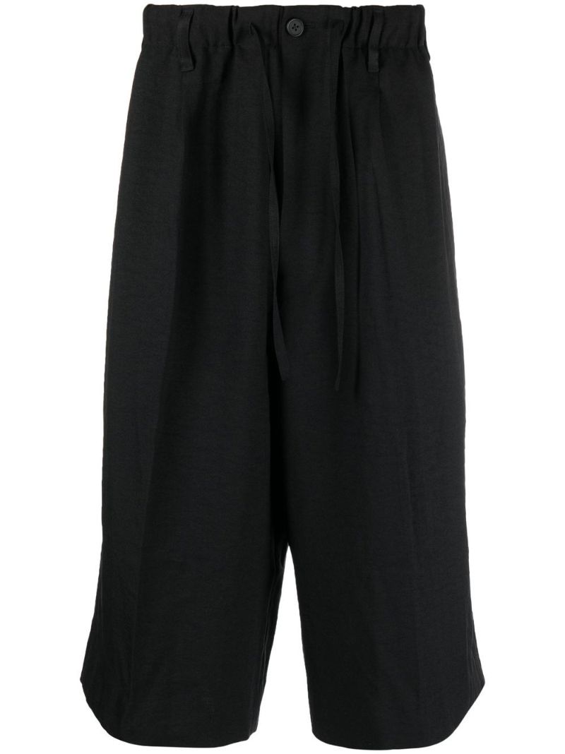 Black Sport Uniform Track Shorts