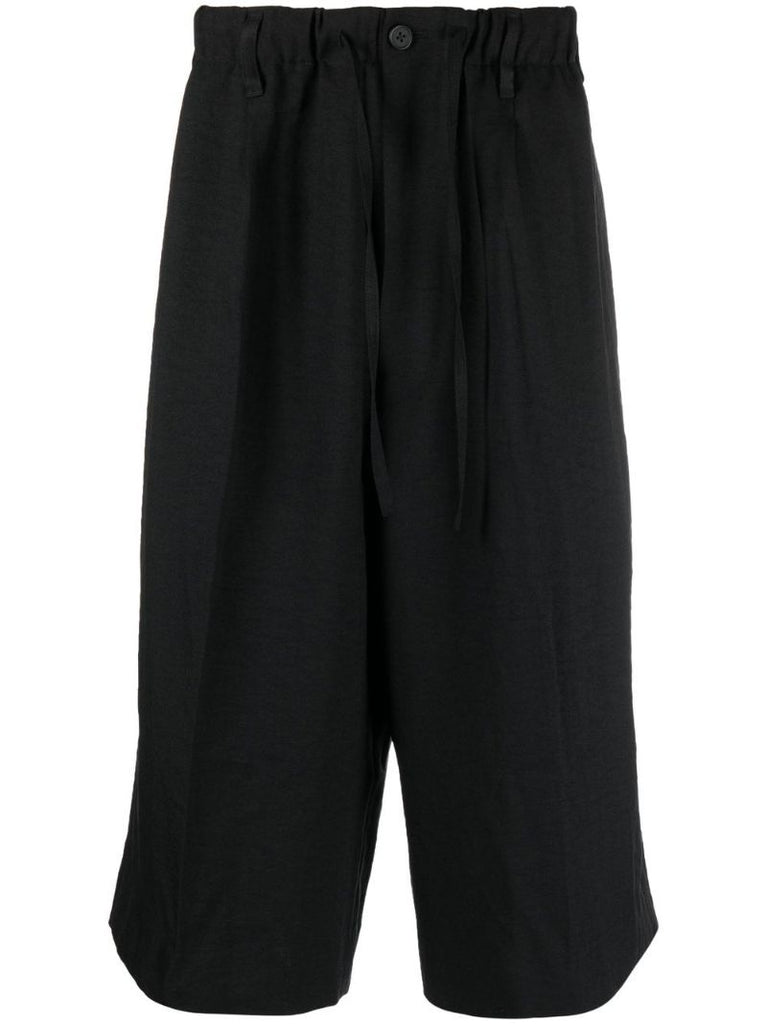 Black Sport Uniform Track Shorts