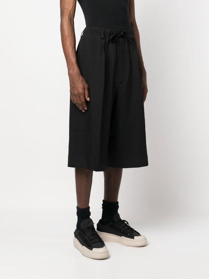 Black Sport Uniform Track Shorts