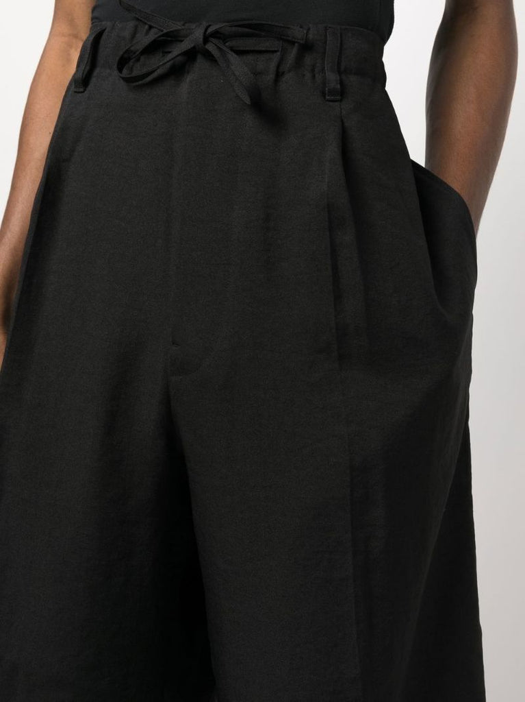 Black Sport Uniform Track Shorts