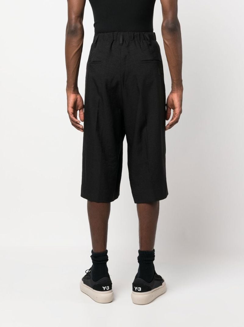 Black Sport Uniform Track Shorts