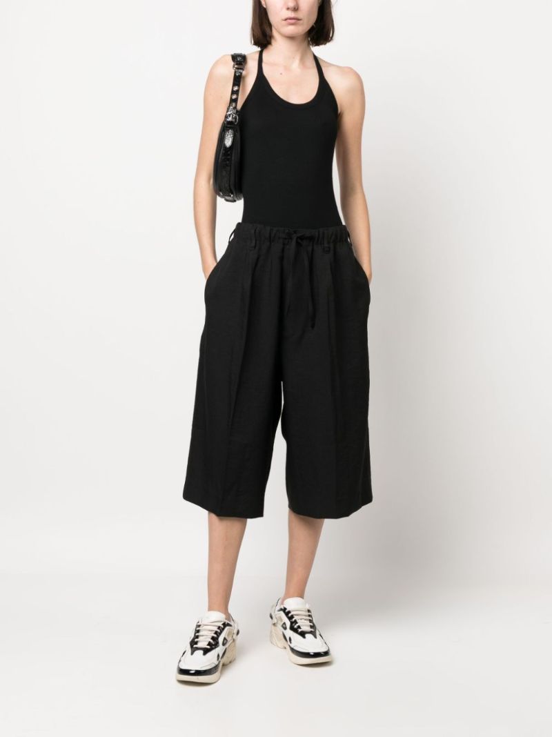 Black Sport Uniform Track Shorts