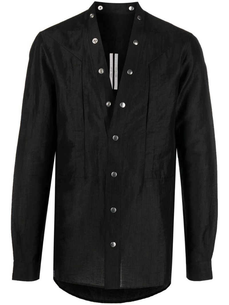 Black Larry Linen Shirt