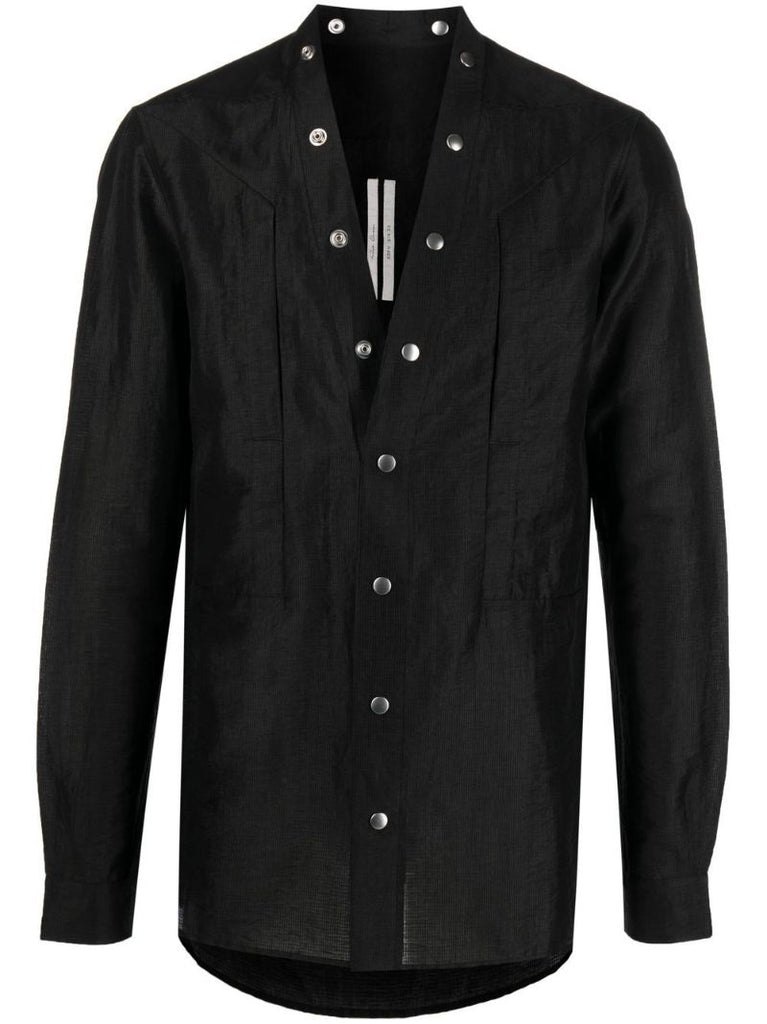 Black Larry Linen Shirt