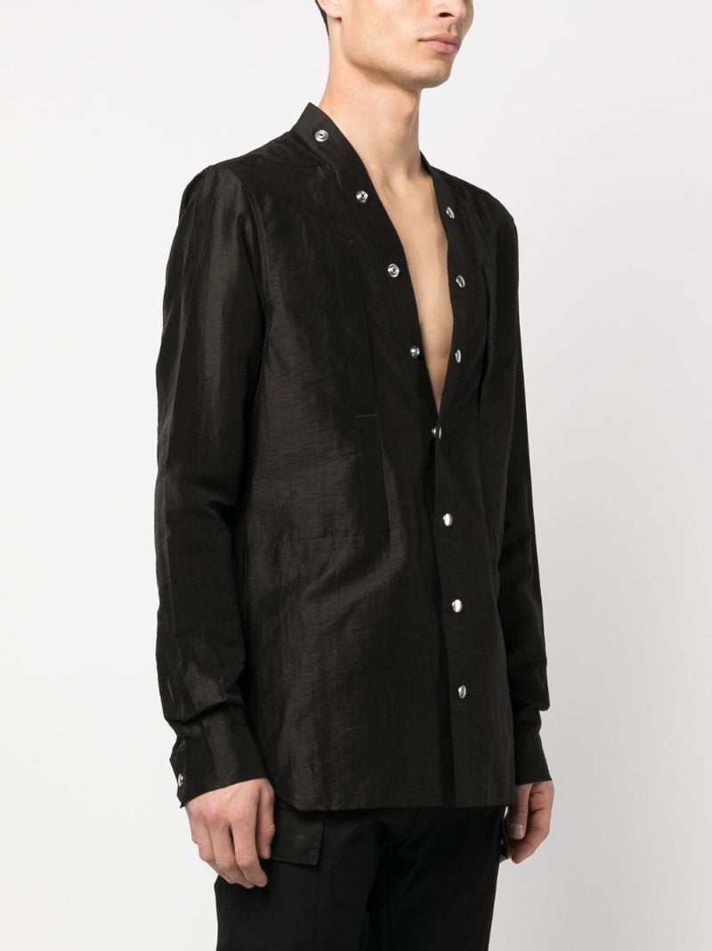 Black Larry Linen Shirt