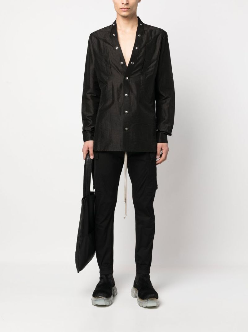 Black Larry Linen Shirt