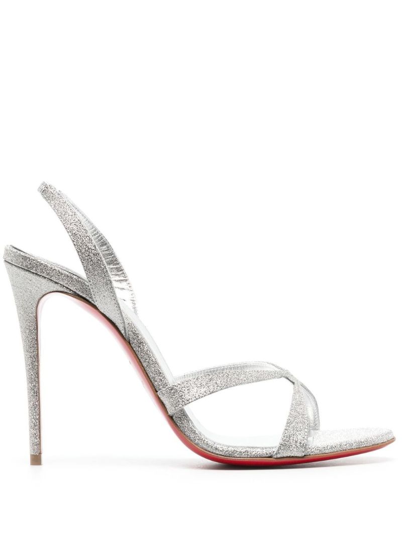 Silver-tone Metallic 115 Sandals